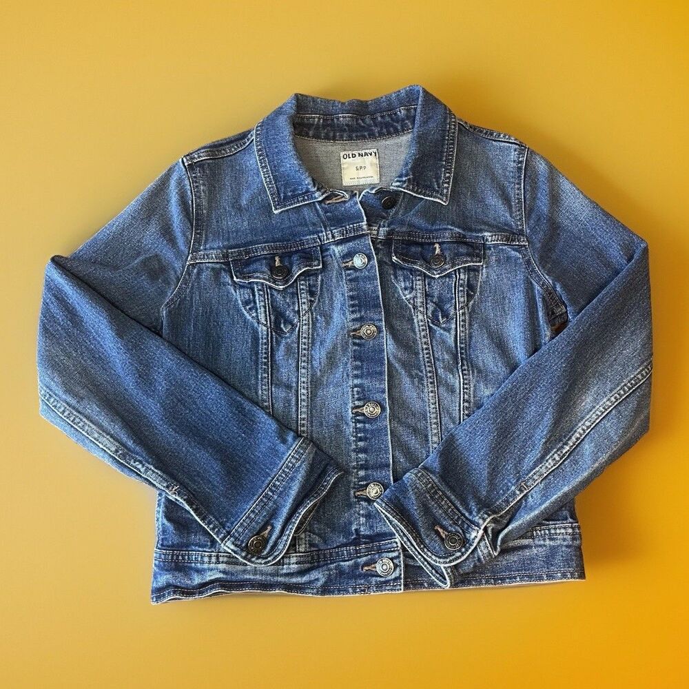 Old Navy Women's Blue Denim Jean Jacket Size Small